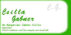 csilla gabner business card